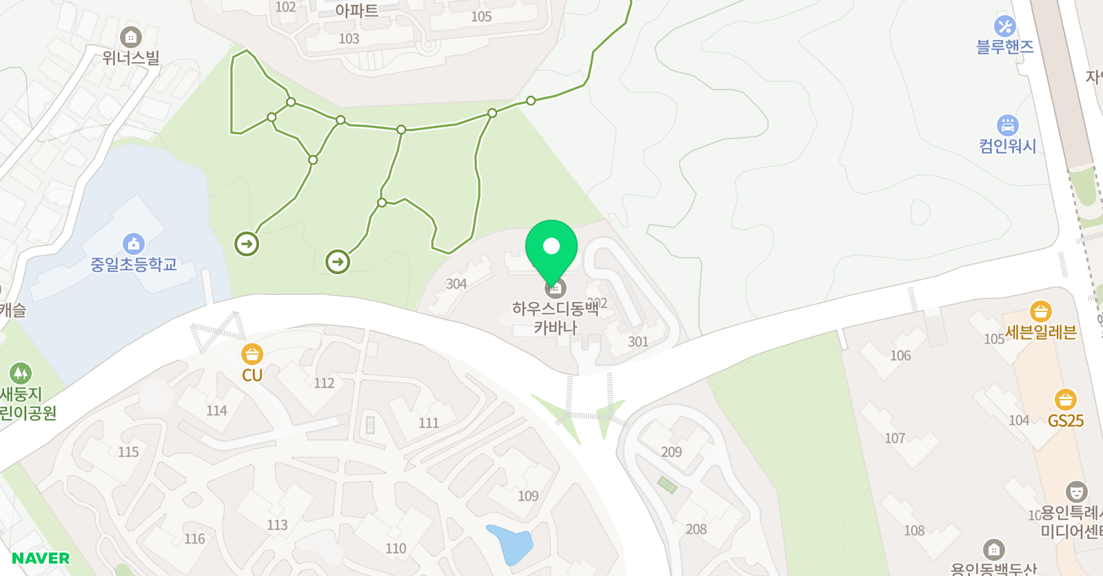 플레이팩토 동백하우스디카바나 창의수학 위치