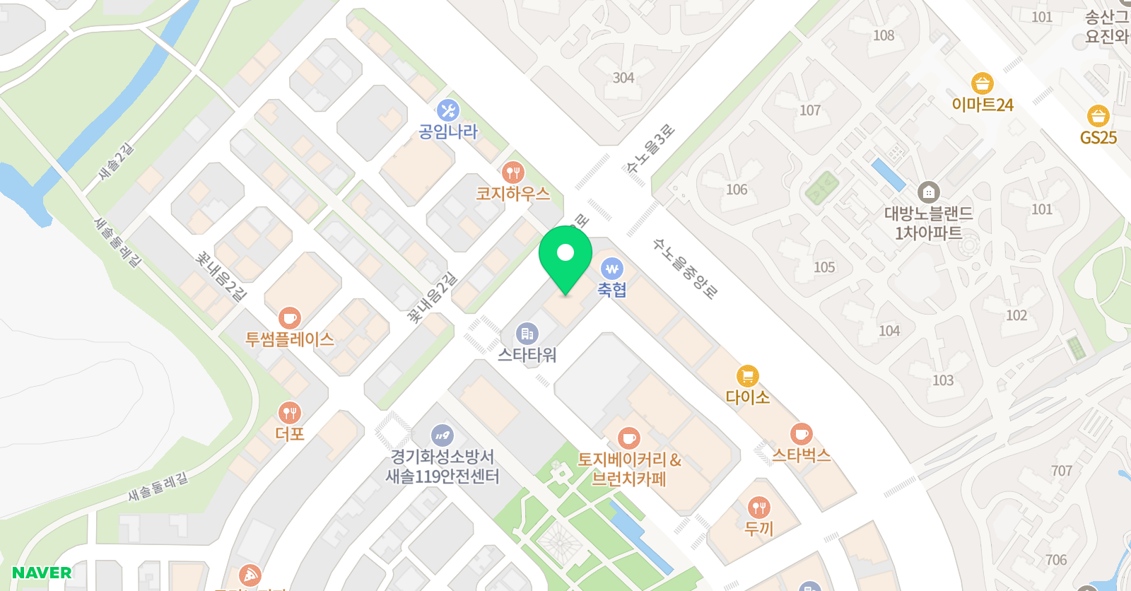 송산 타이혼킥복싱 무에타이 위치