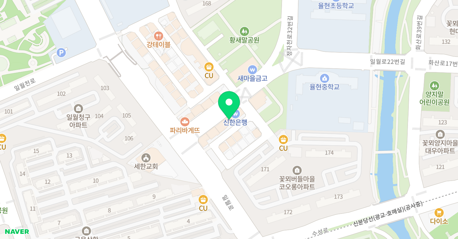 빨간펜 수학의달인 화서점 위치
