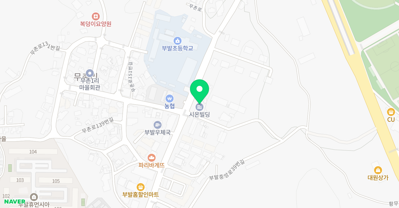 쎈 수학러닝센터 학원 이천부발센터 위치