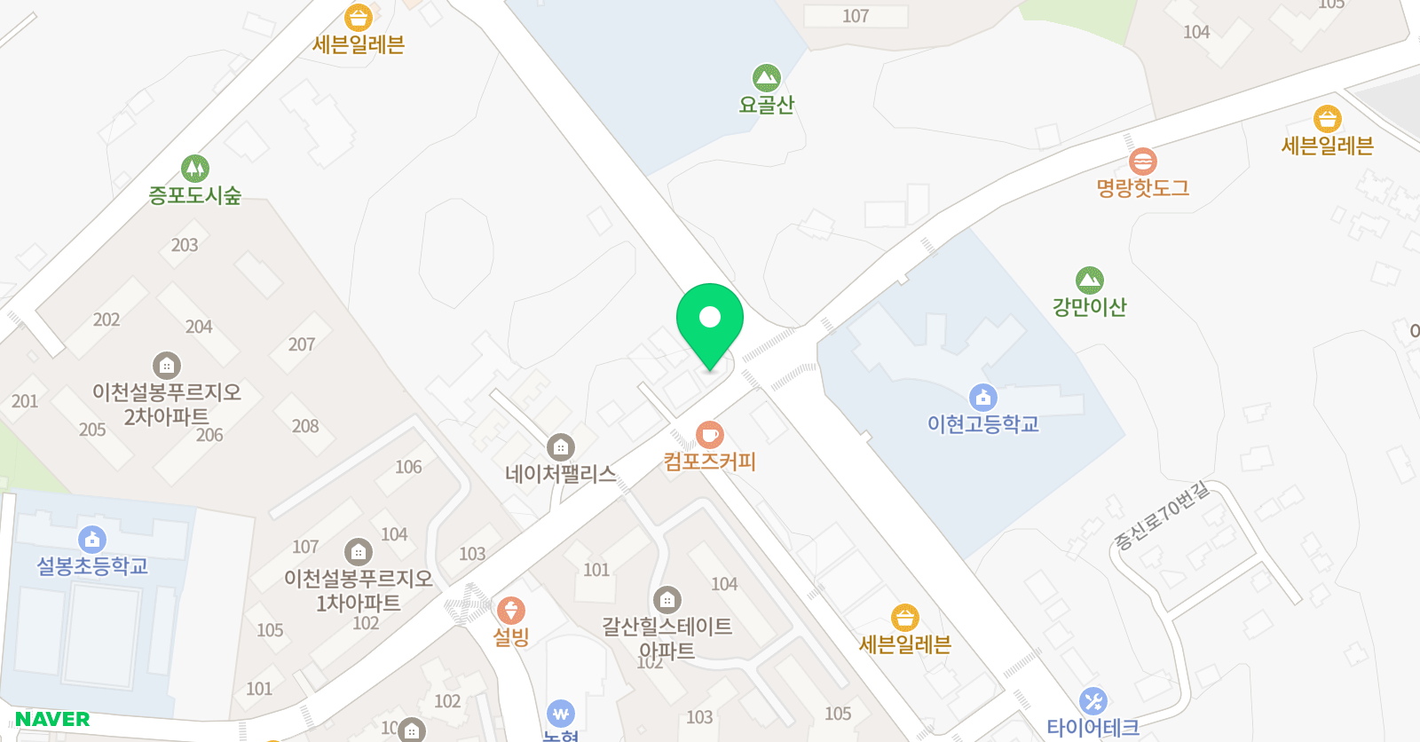 멘토 영어학원 위치