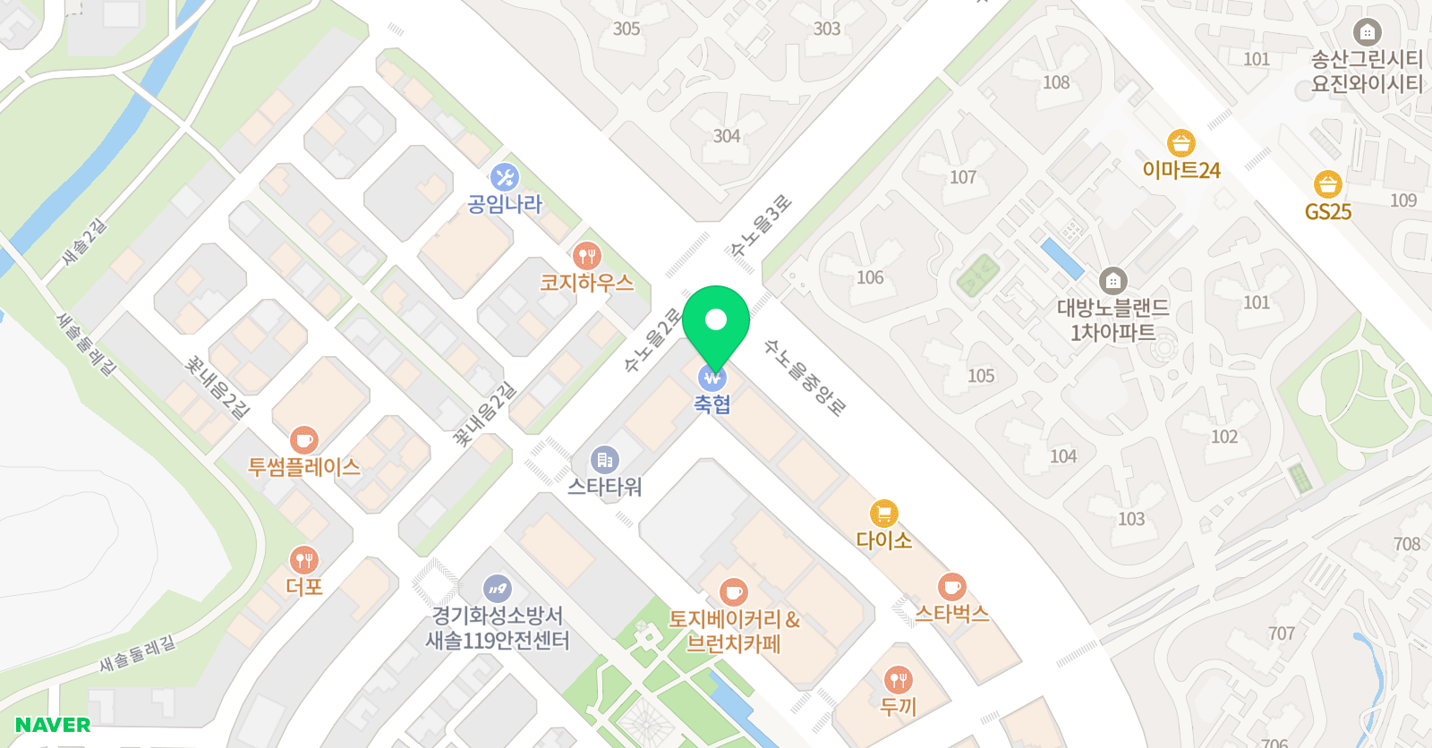EiE 고려대 어학원 화성새솔캠퍼스 위치