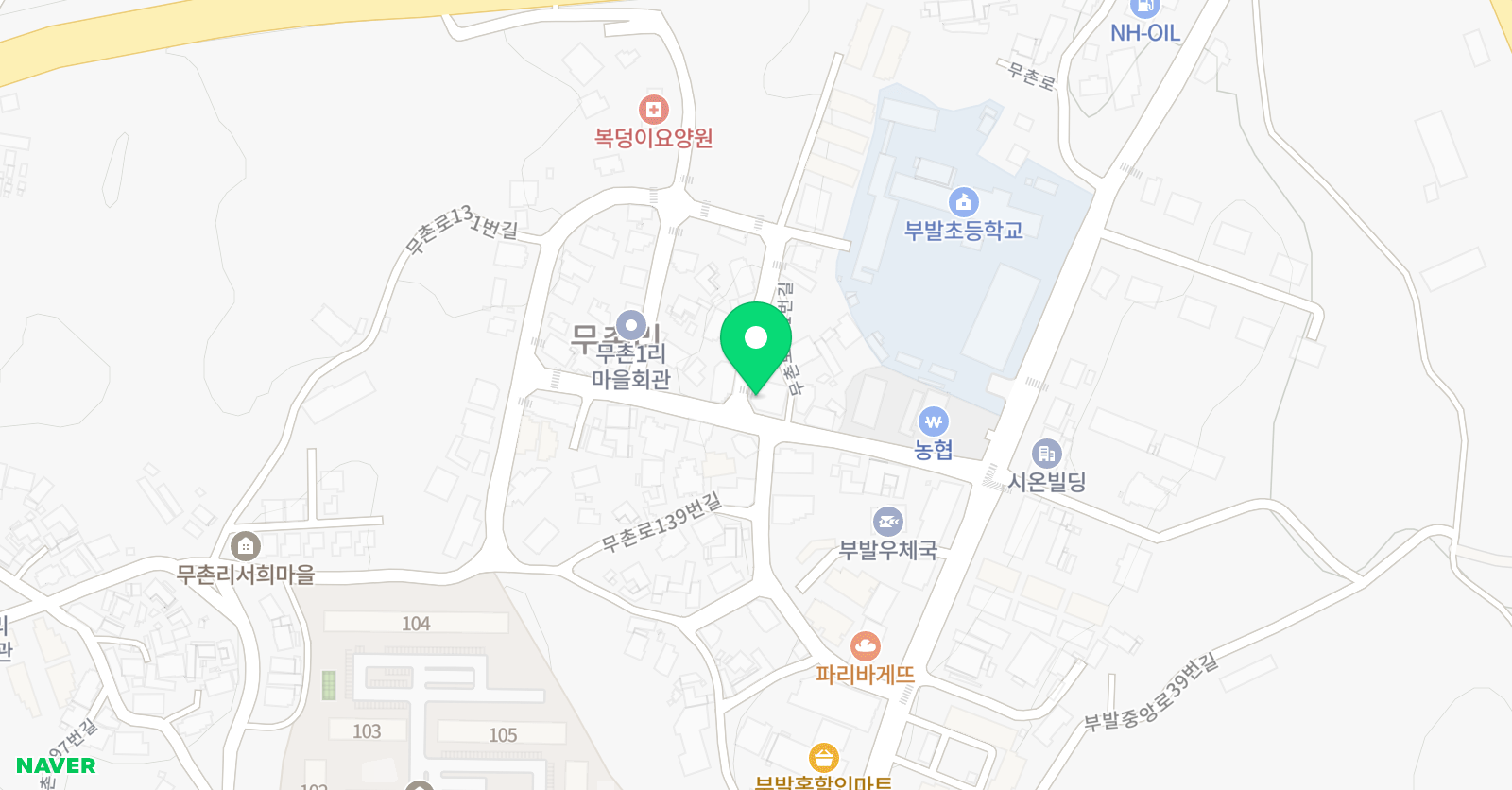 부발 태권도체육관 위치