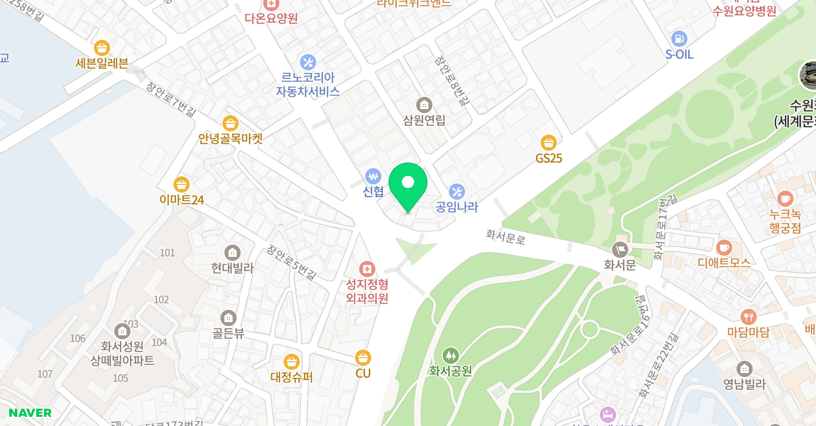 푸르넷 공부방 렉스비아점 위치
