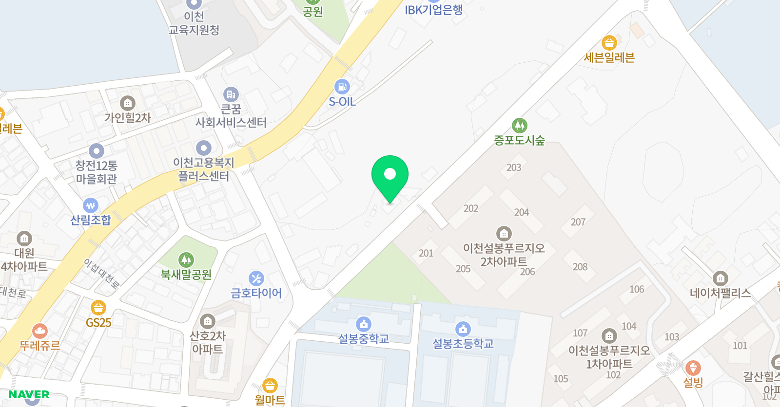 와와 학습코칭센터 증포점 위치