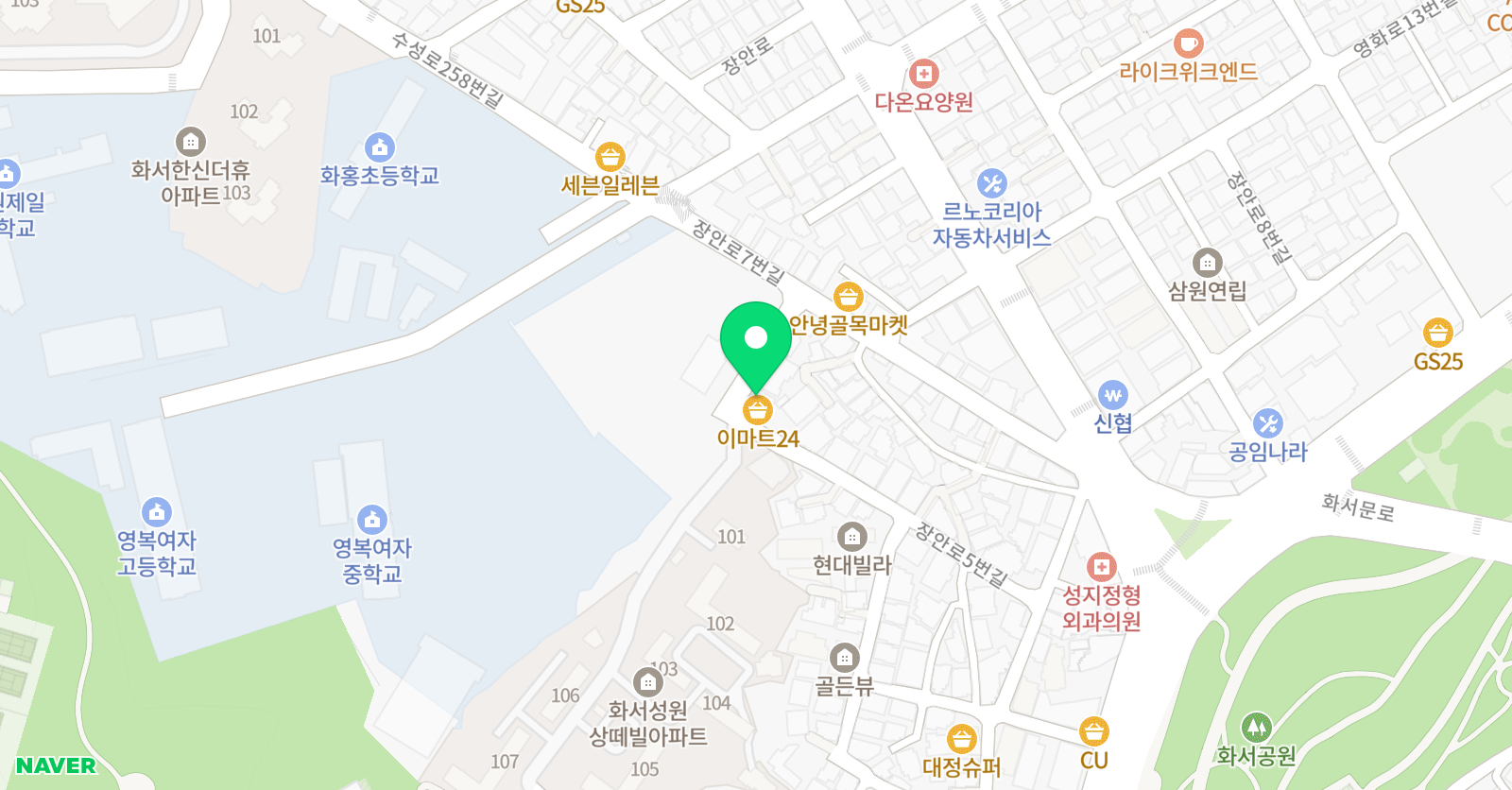 능률주니어랩 화서3교실 위치