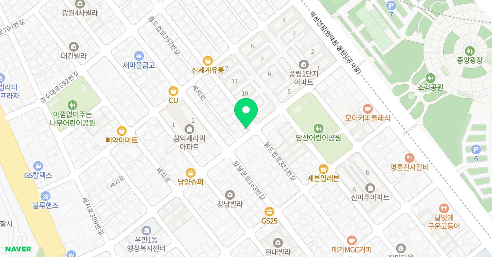 오로지 수학학원 위치