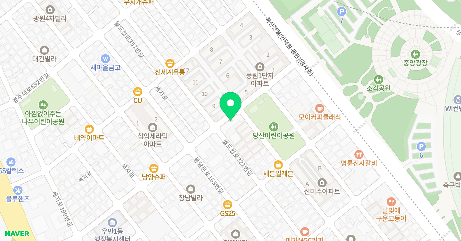 화랑 태권도 위치