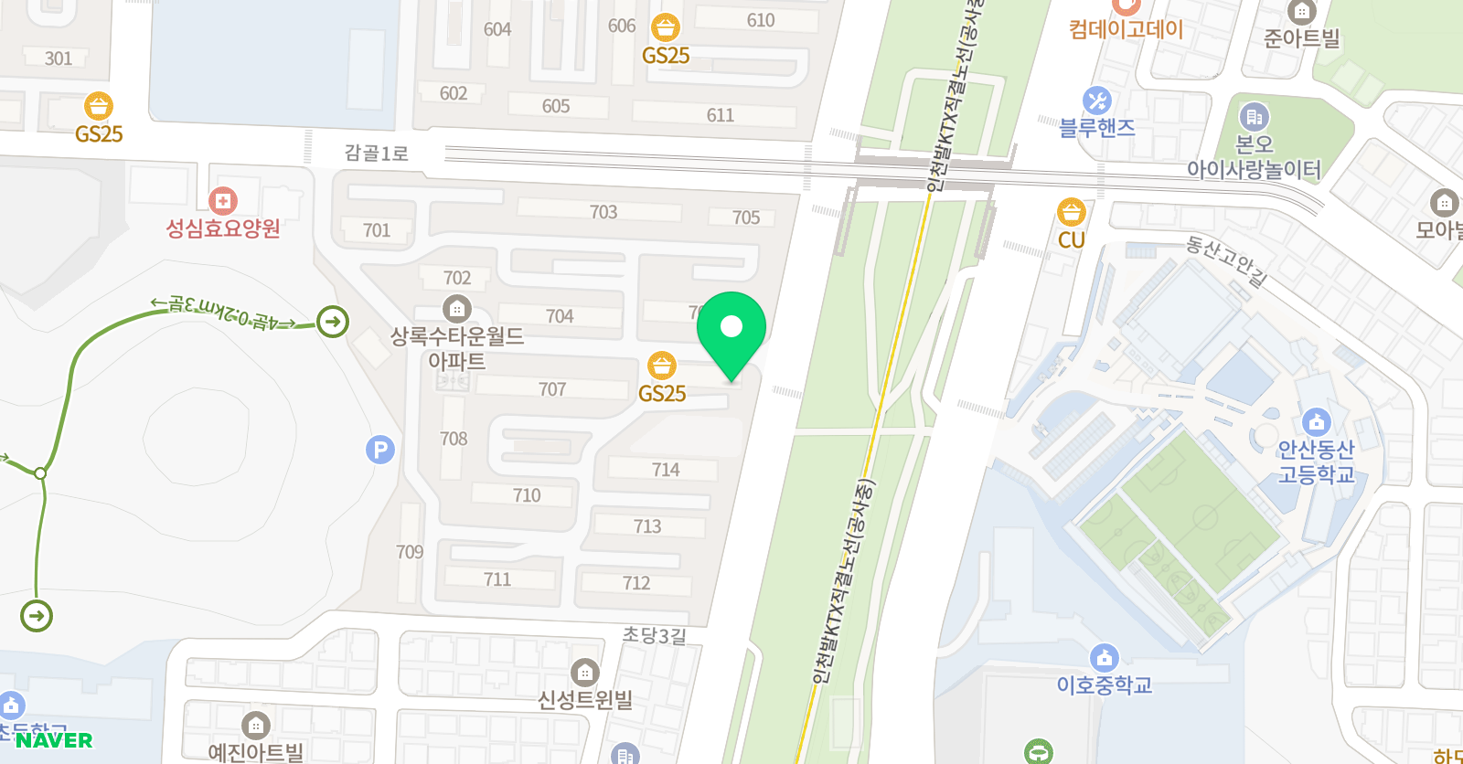 에이스 수학교습소 위치