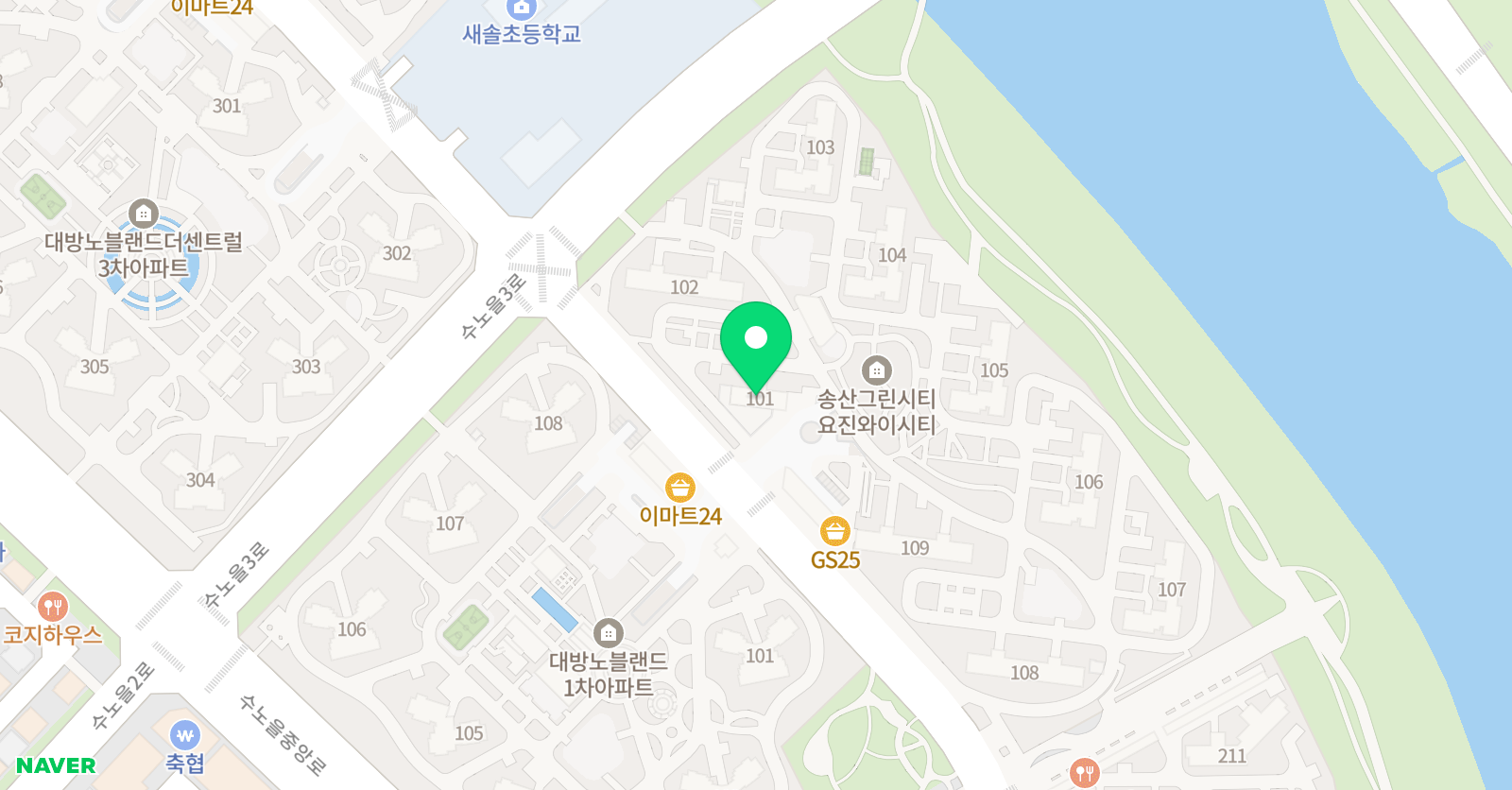 한솔 노피곰 요진와이시티교실 위치