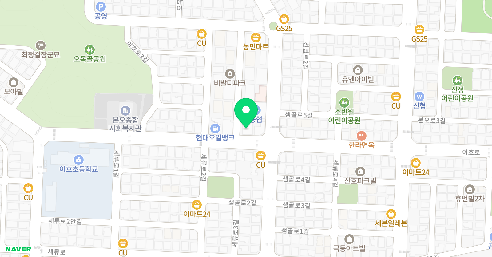 눈높이러닝센터 본오본일학원 위치