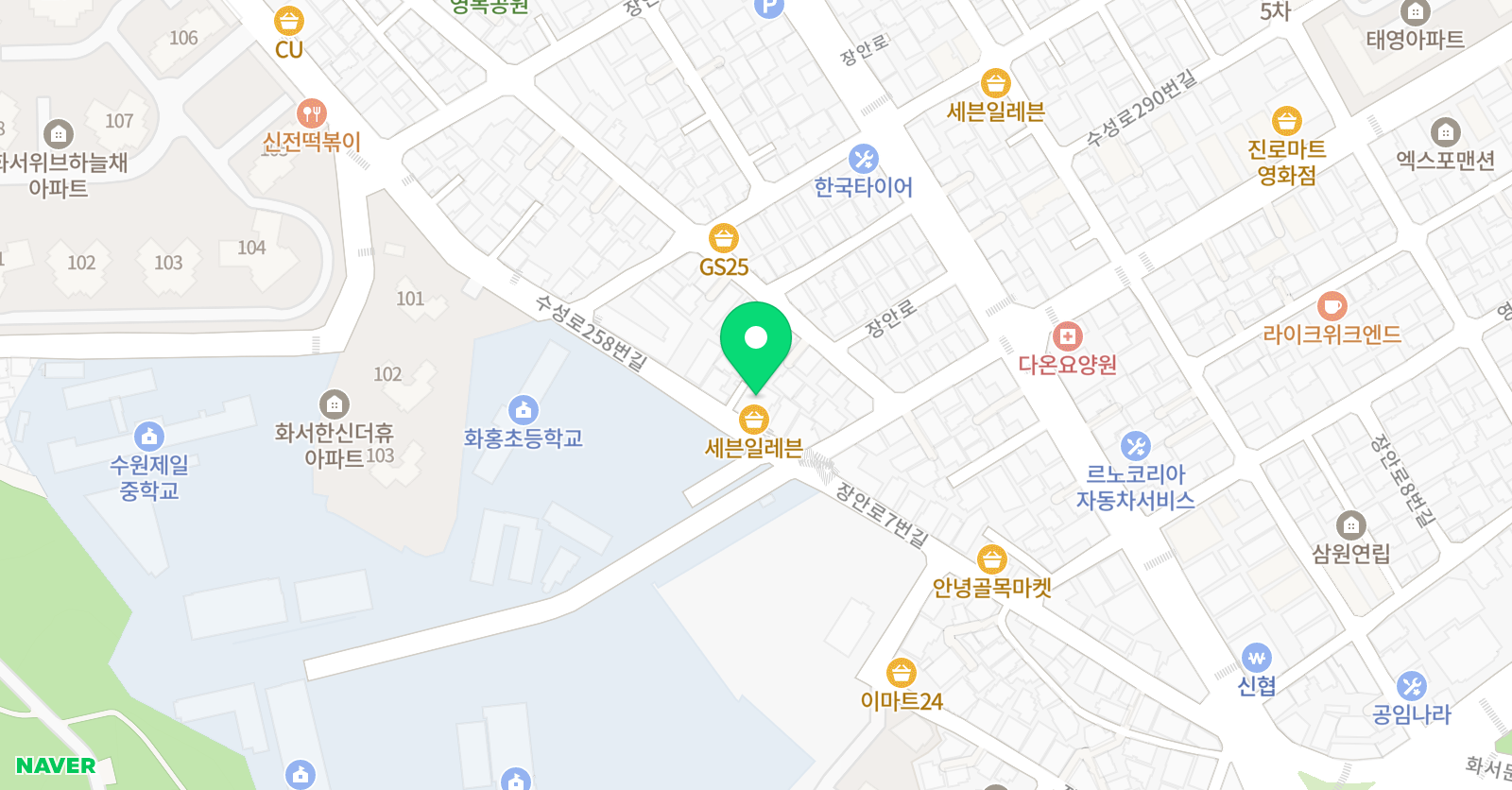 ITC 영어 수원장안센터 위치