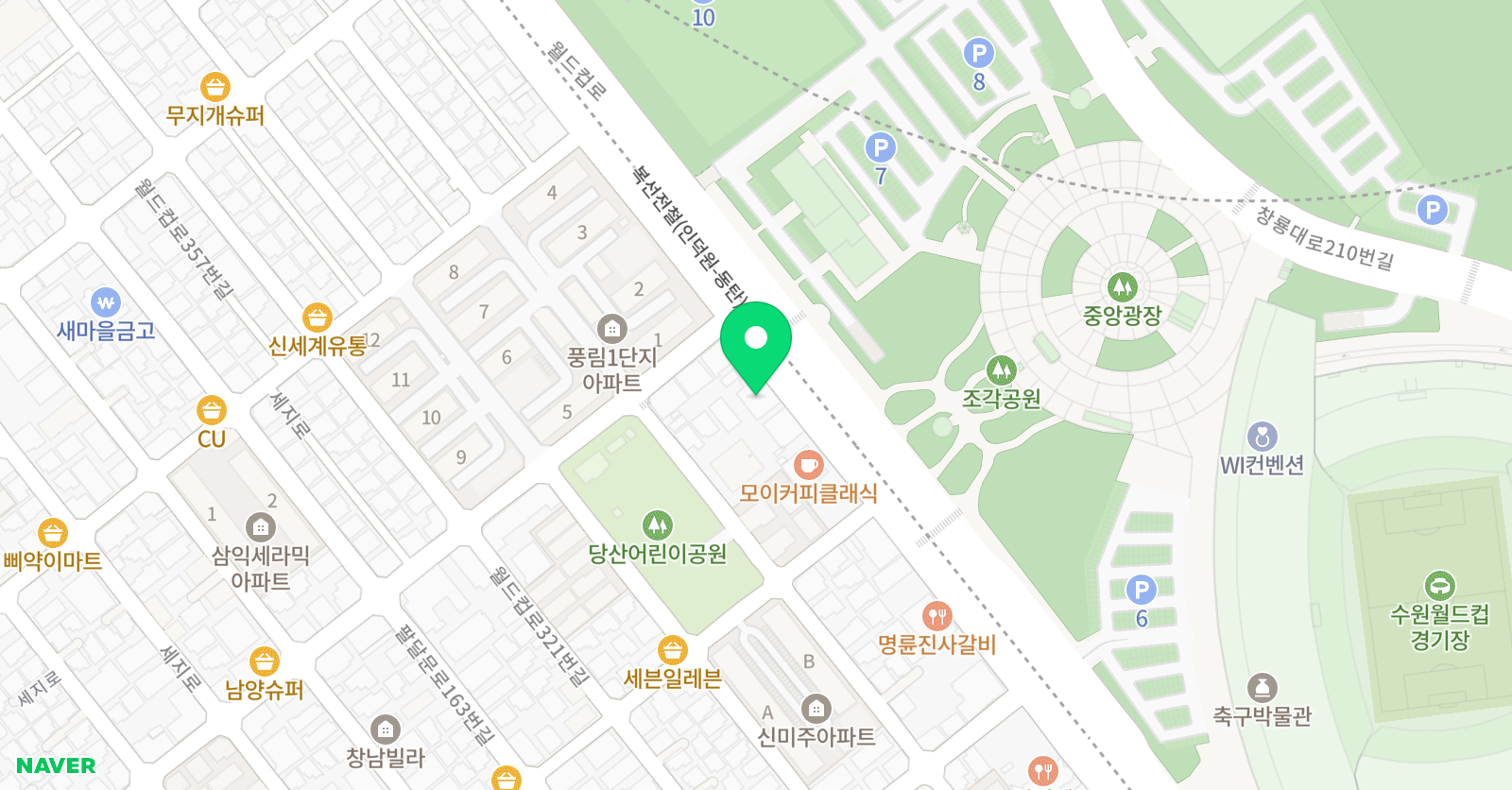 플랜미루 학원 위치