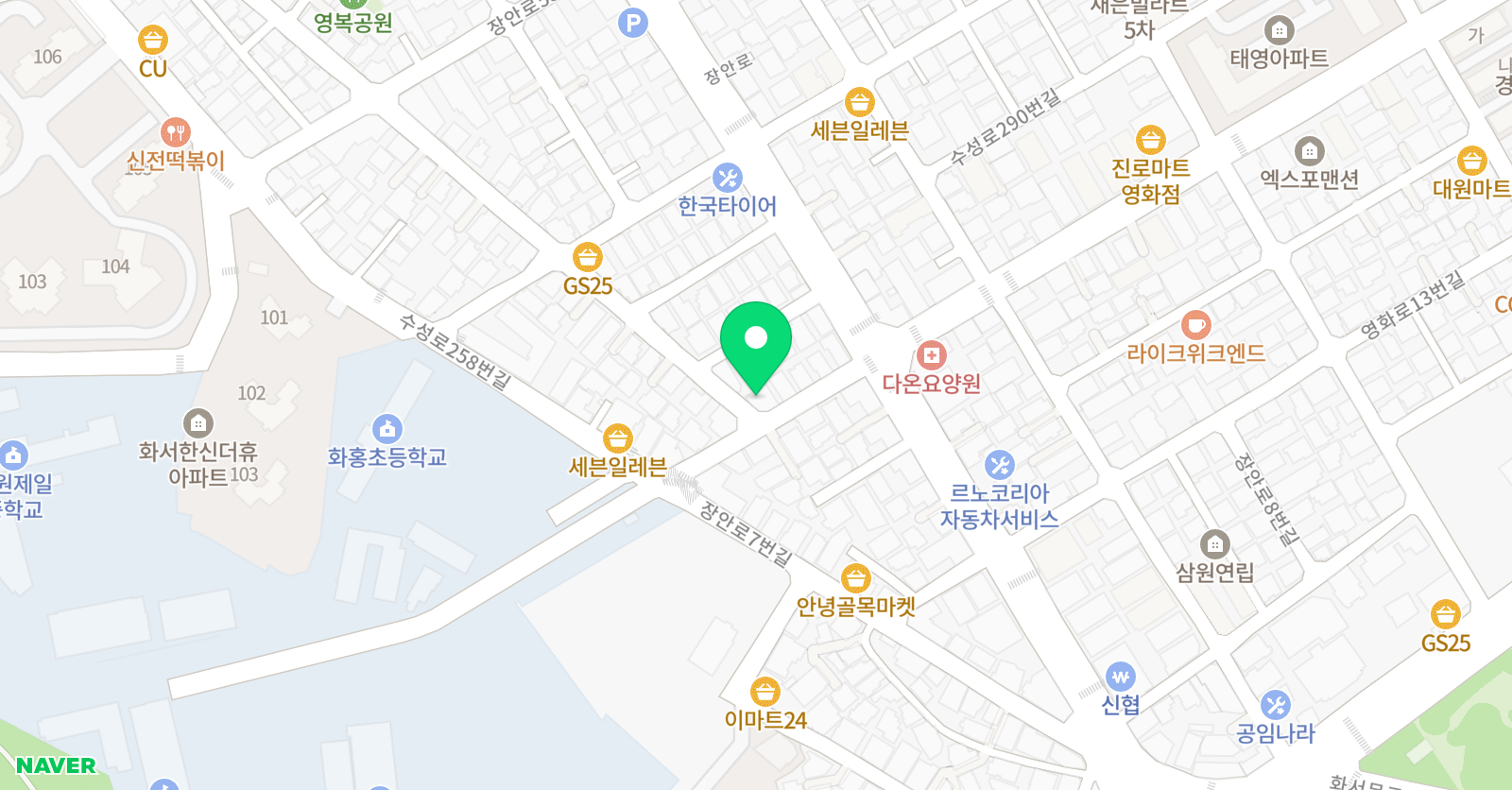 BM수학전문학원 위치