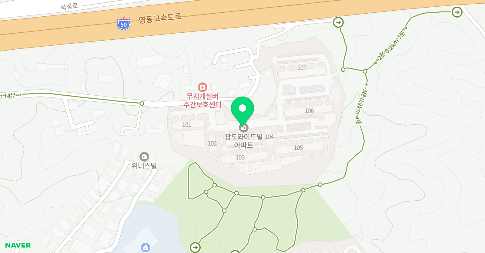 푸르넷 공부방 광도점 위치