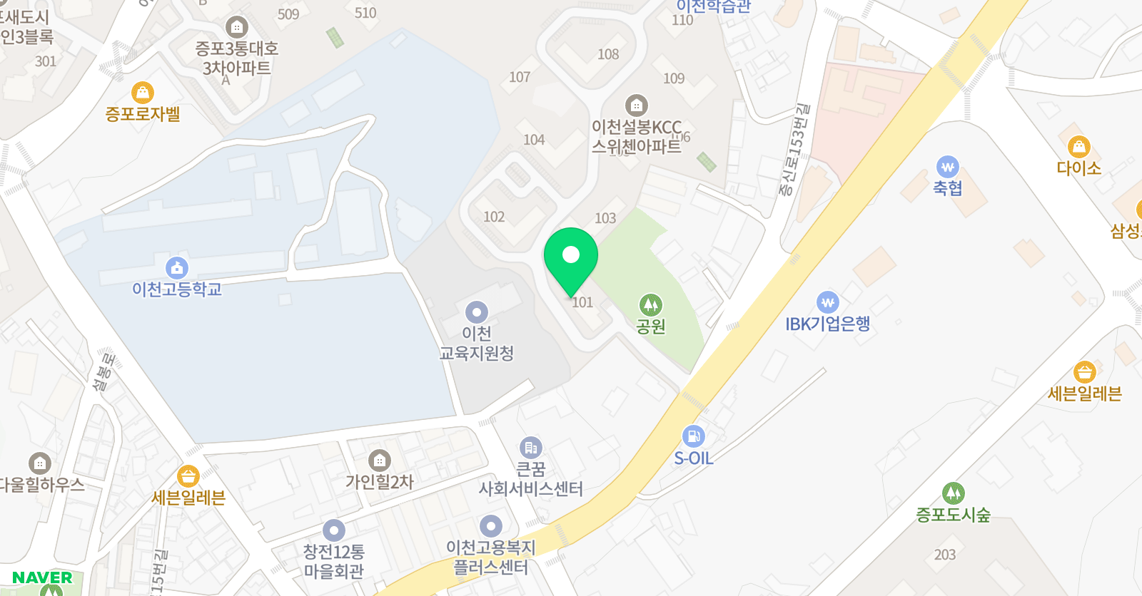 뮤엠 영어 증포스위첸점 위치