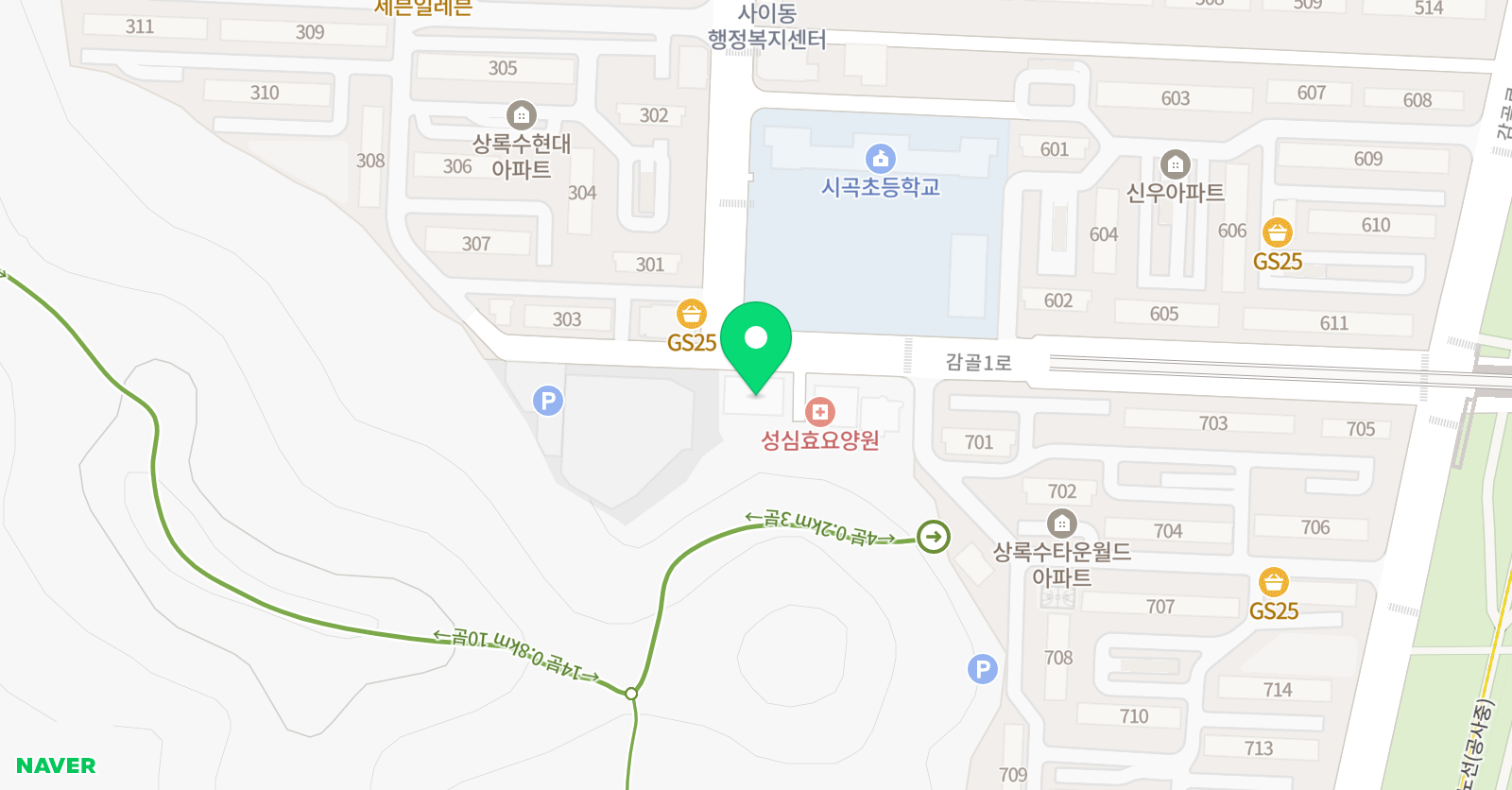 지니 영어학원 위치