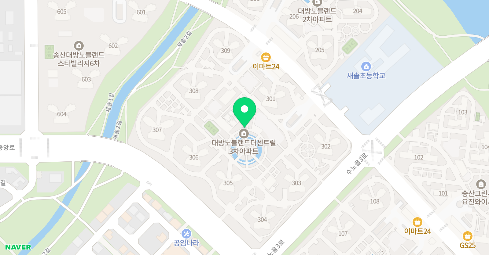 스마트해법영어 새솔교실점 위치