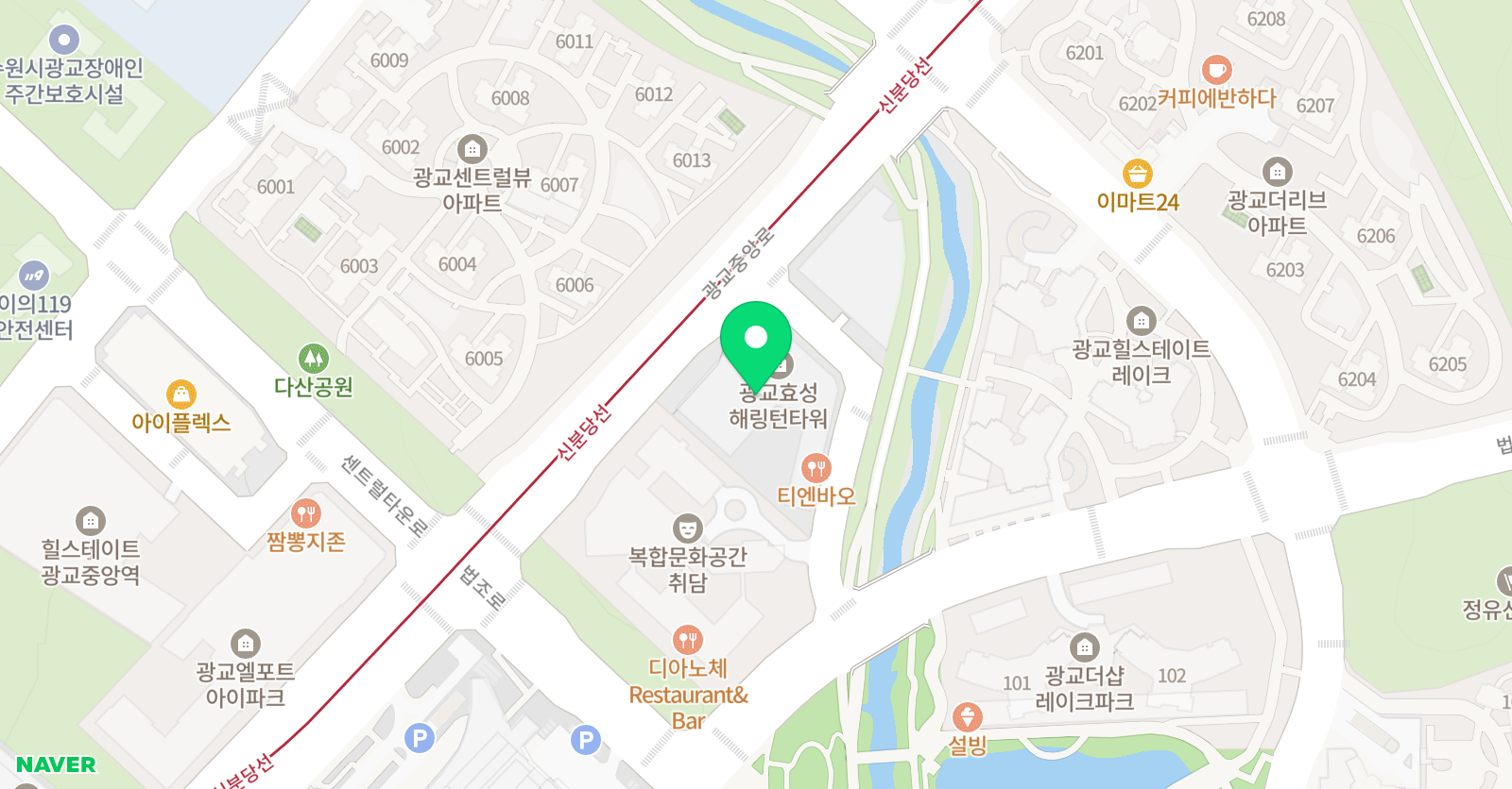 BIP 1호점 위치