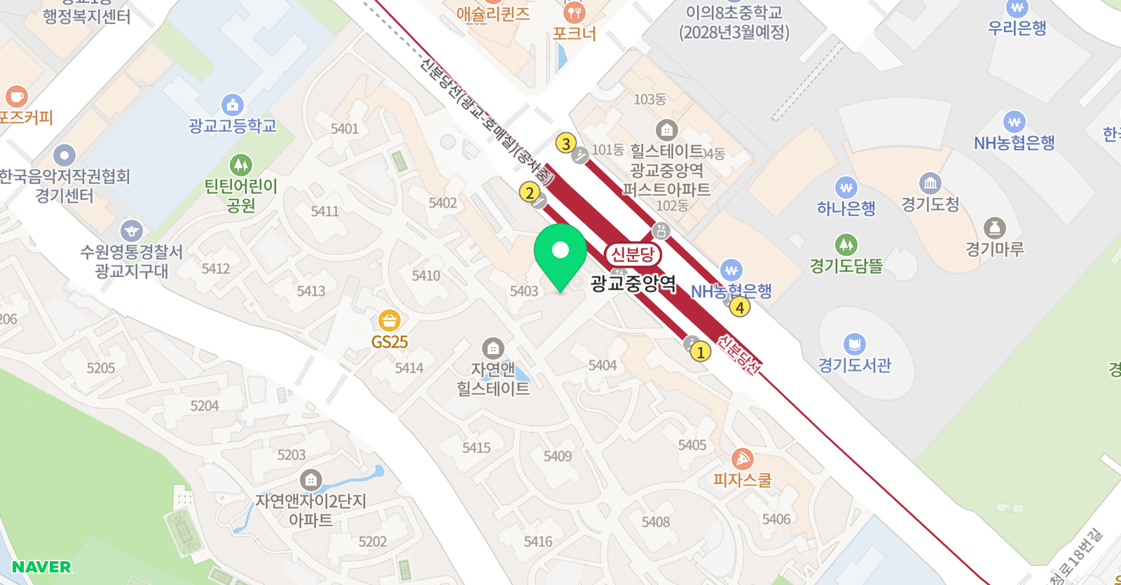 YAP셈 수학 위치