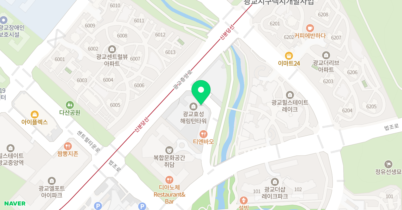 포레 골프레슨스튜디오 위치