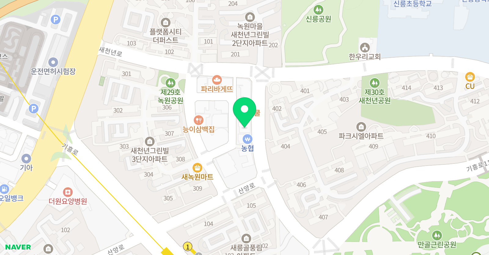 엠베스트SE 신갈캠퍼스 학원 위치