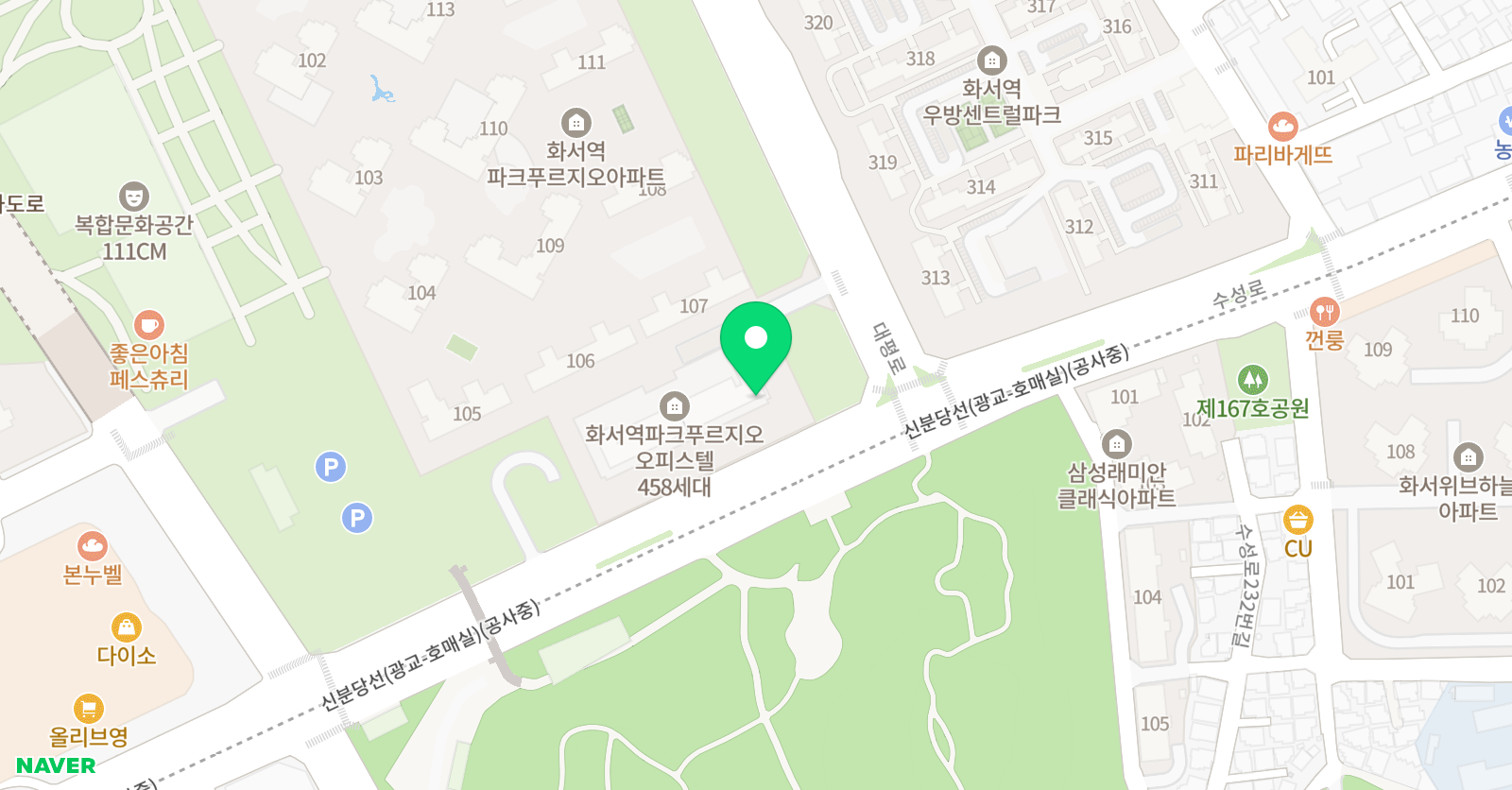 빈센트 발자국 화푸점 미술학원 위치