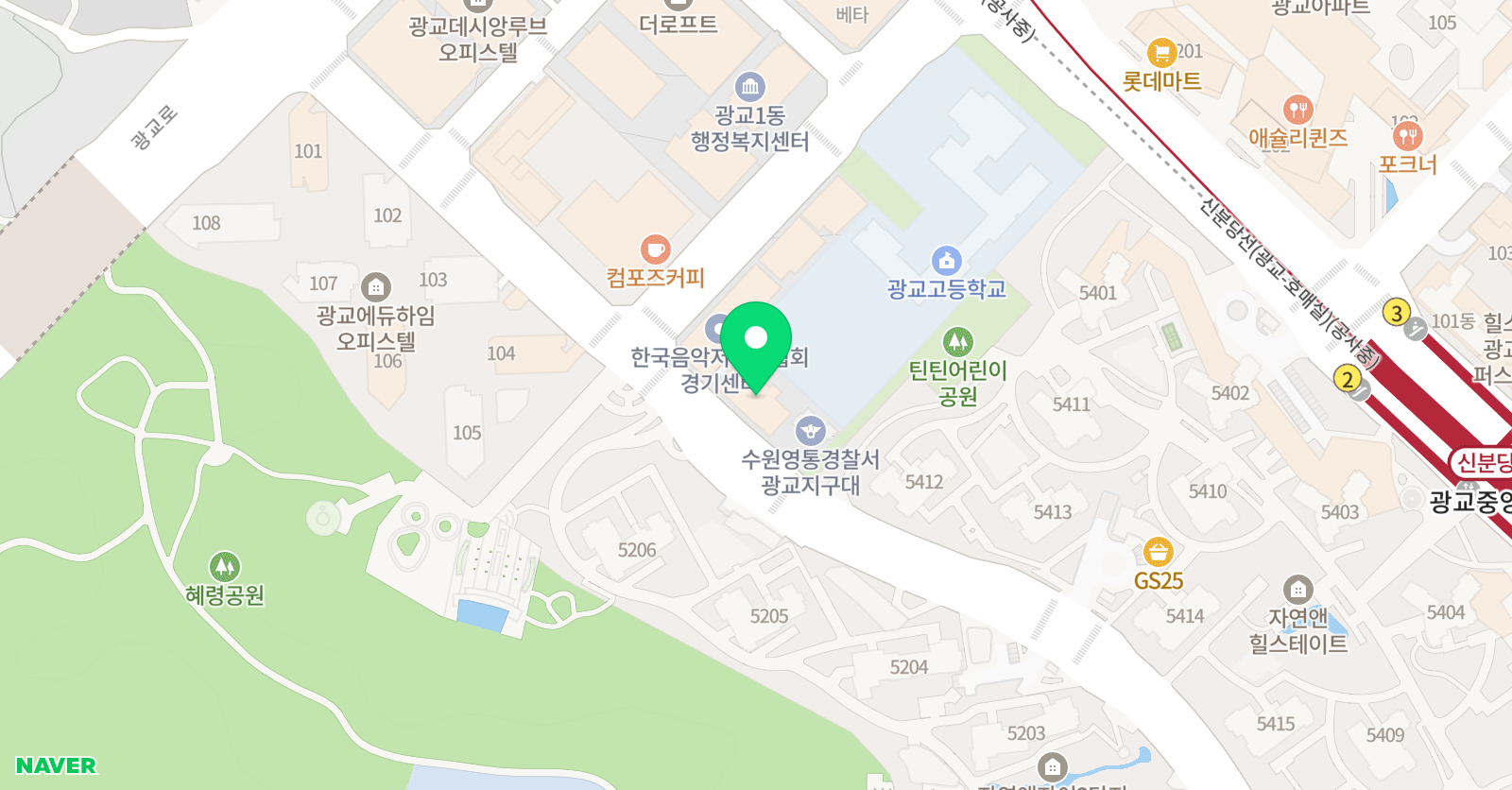 인텔마이티 인공지능코딩학원 광교캠퍼스 위치