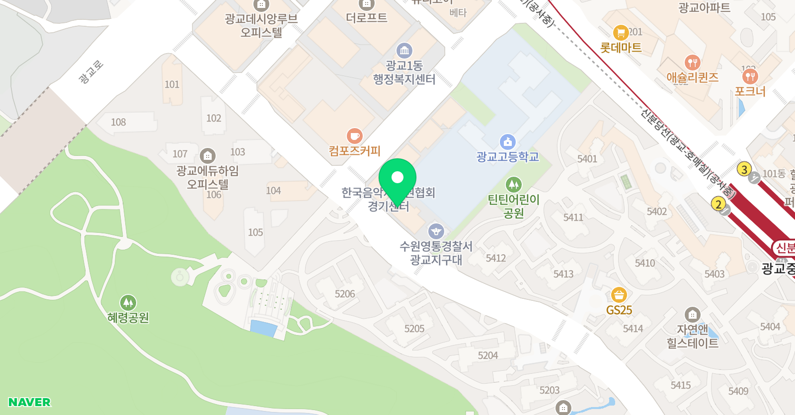 짱솔 학원 광교점 위치