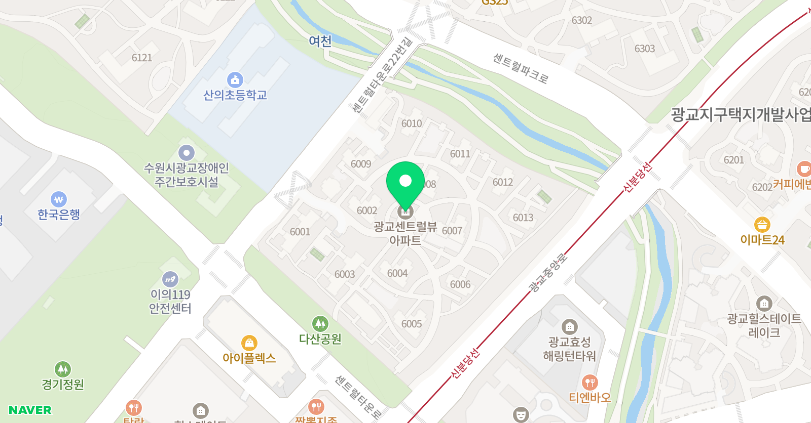윤선생 우리집앞 영어교실 광교센트럴뷰점 위치
