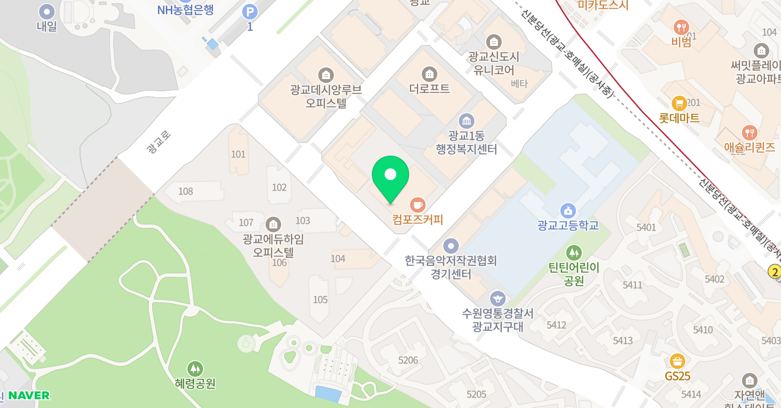 엠아이 어학원 광교캠퍼스 위치