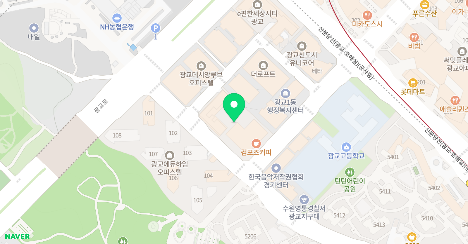 렘브란트의풍차 광교학원 위치