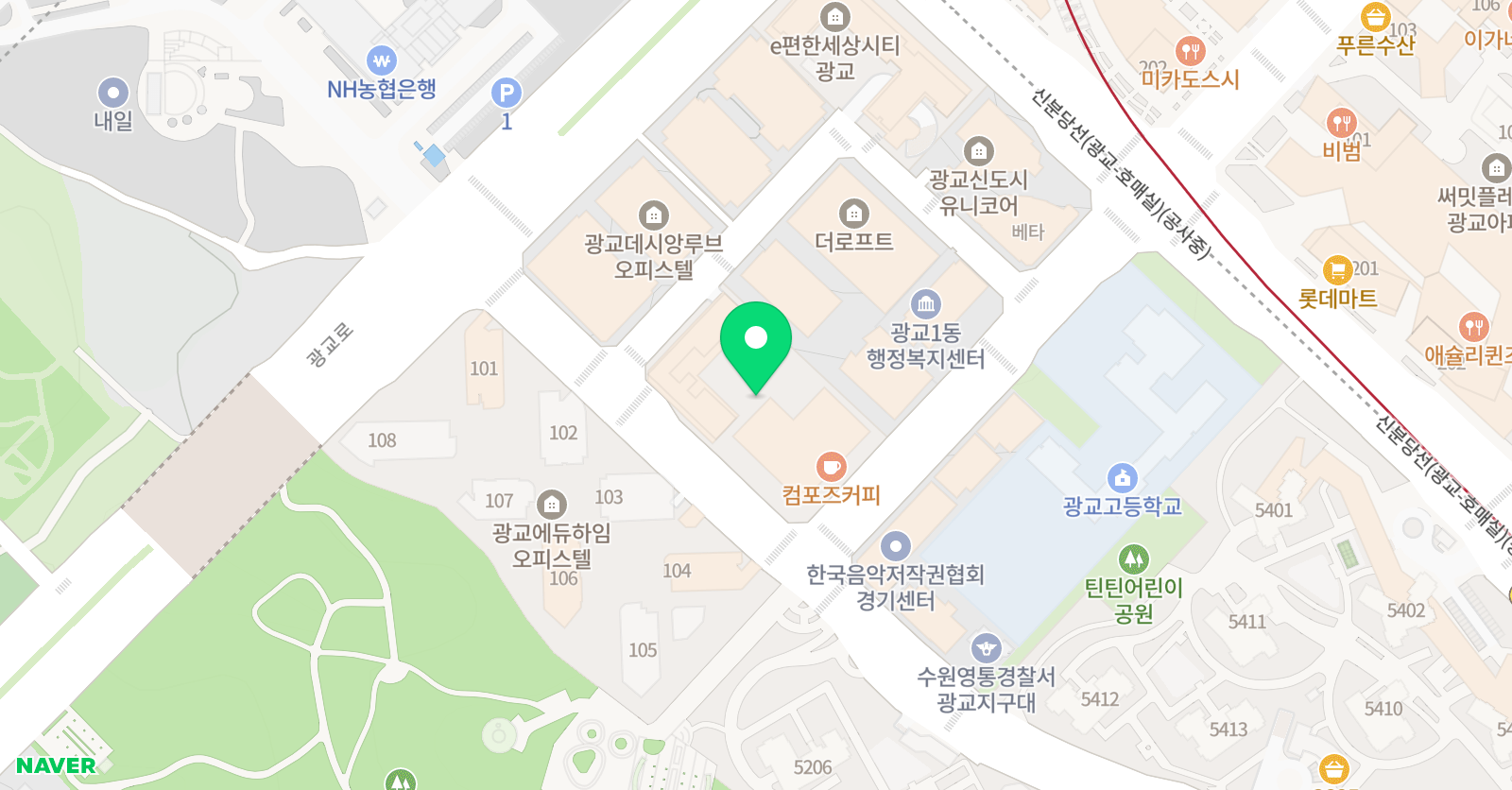 권지단 경기수원광교 학습트레이닝센터 위치