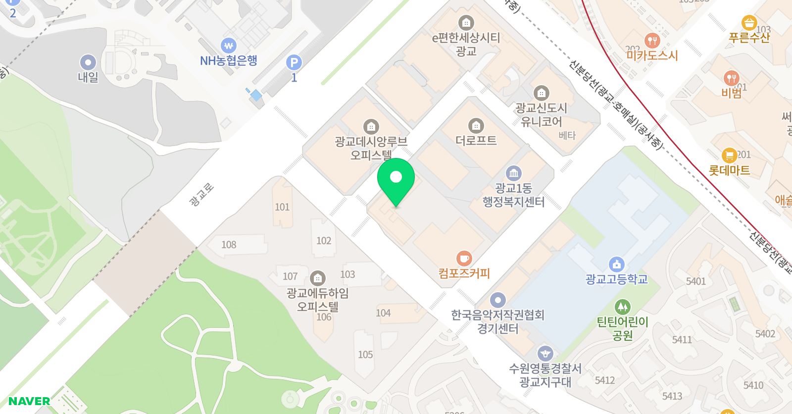폴리 어학원 광교캠퍼스 위치