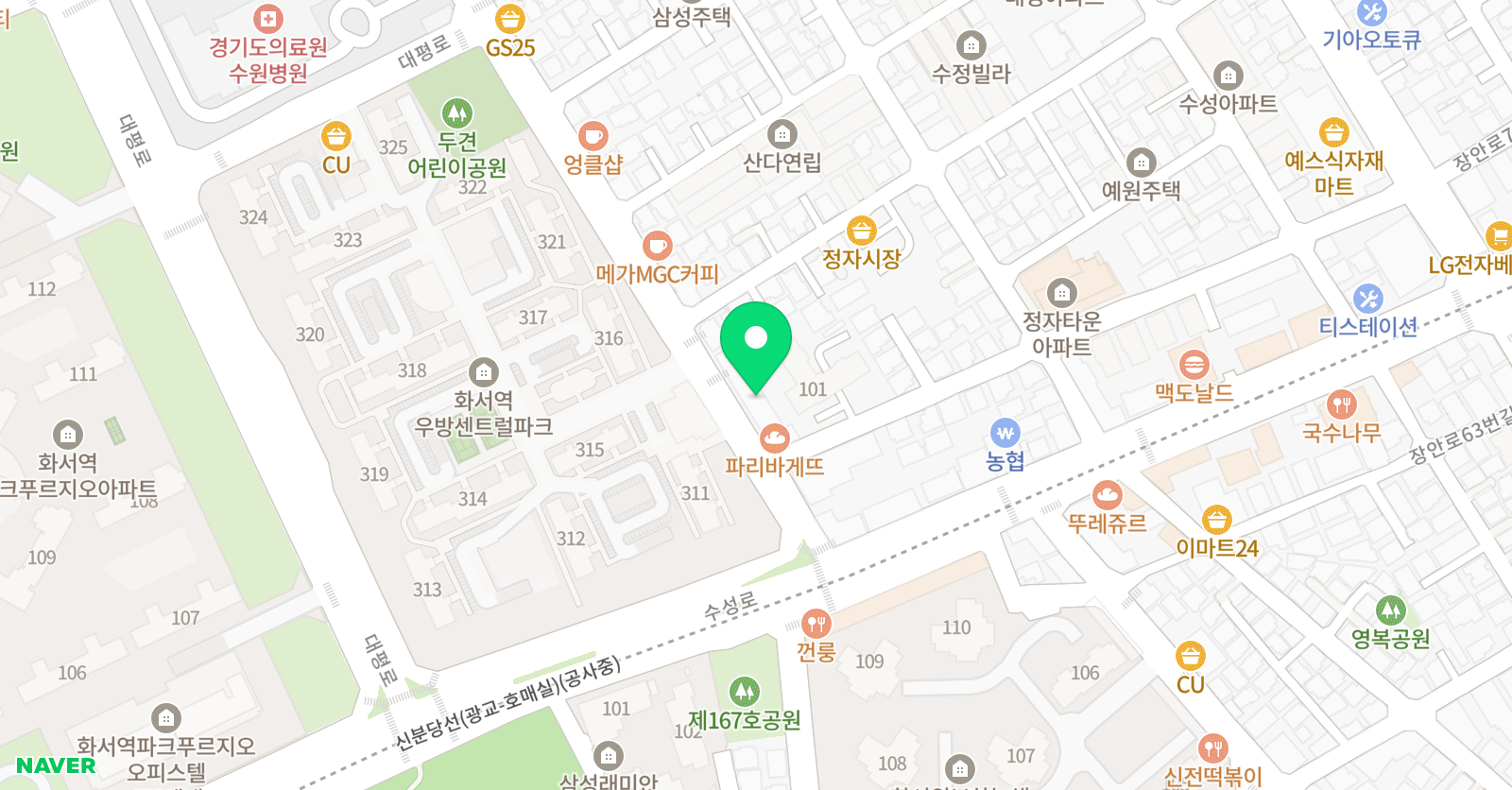 LA 영어전문학원 위치