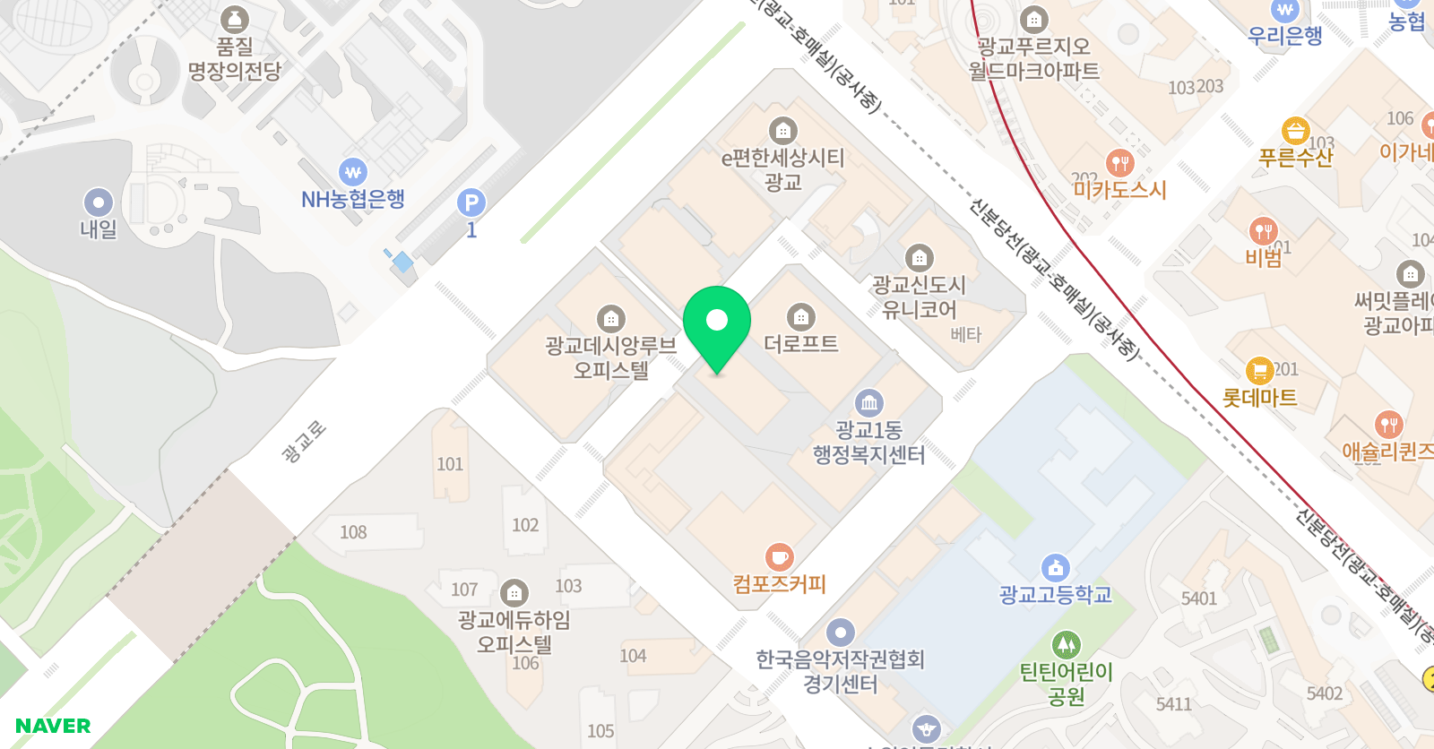 아담리즈 수학 광교센터 위치