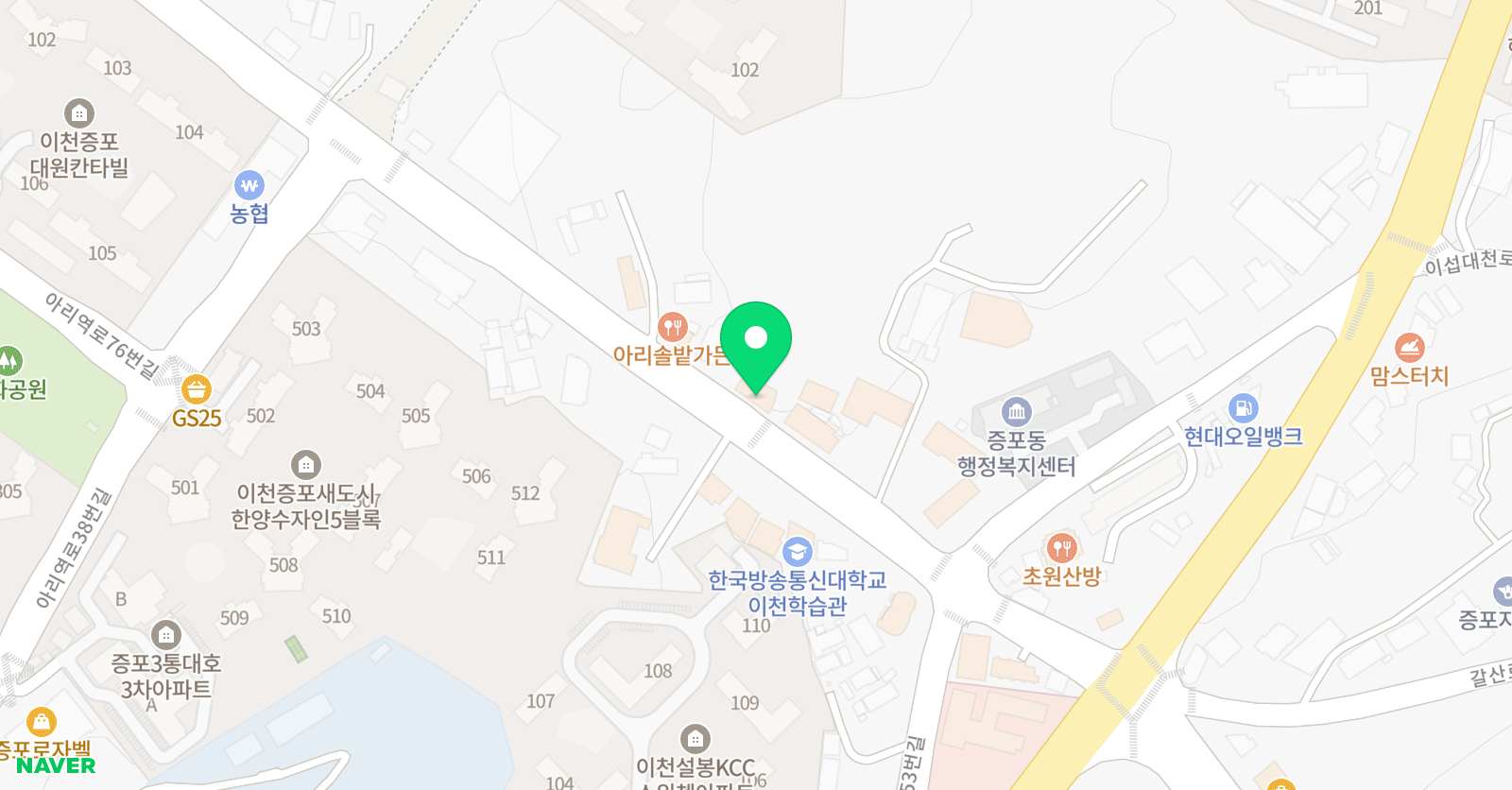 굿즈 수학영어학원 위치