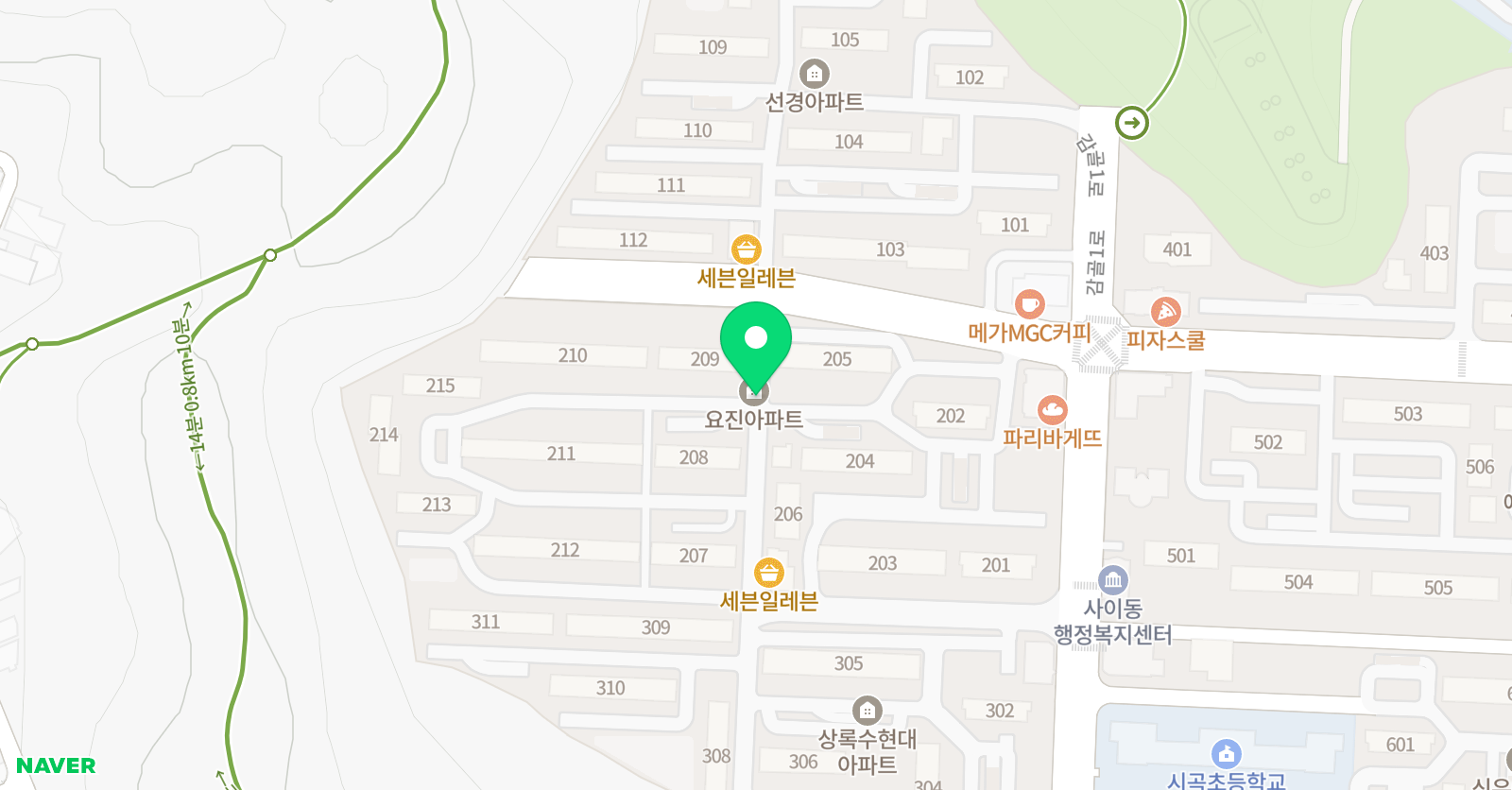 강쌤수학 위치