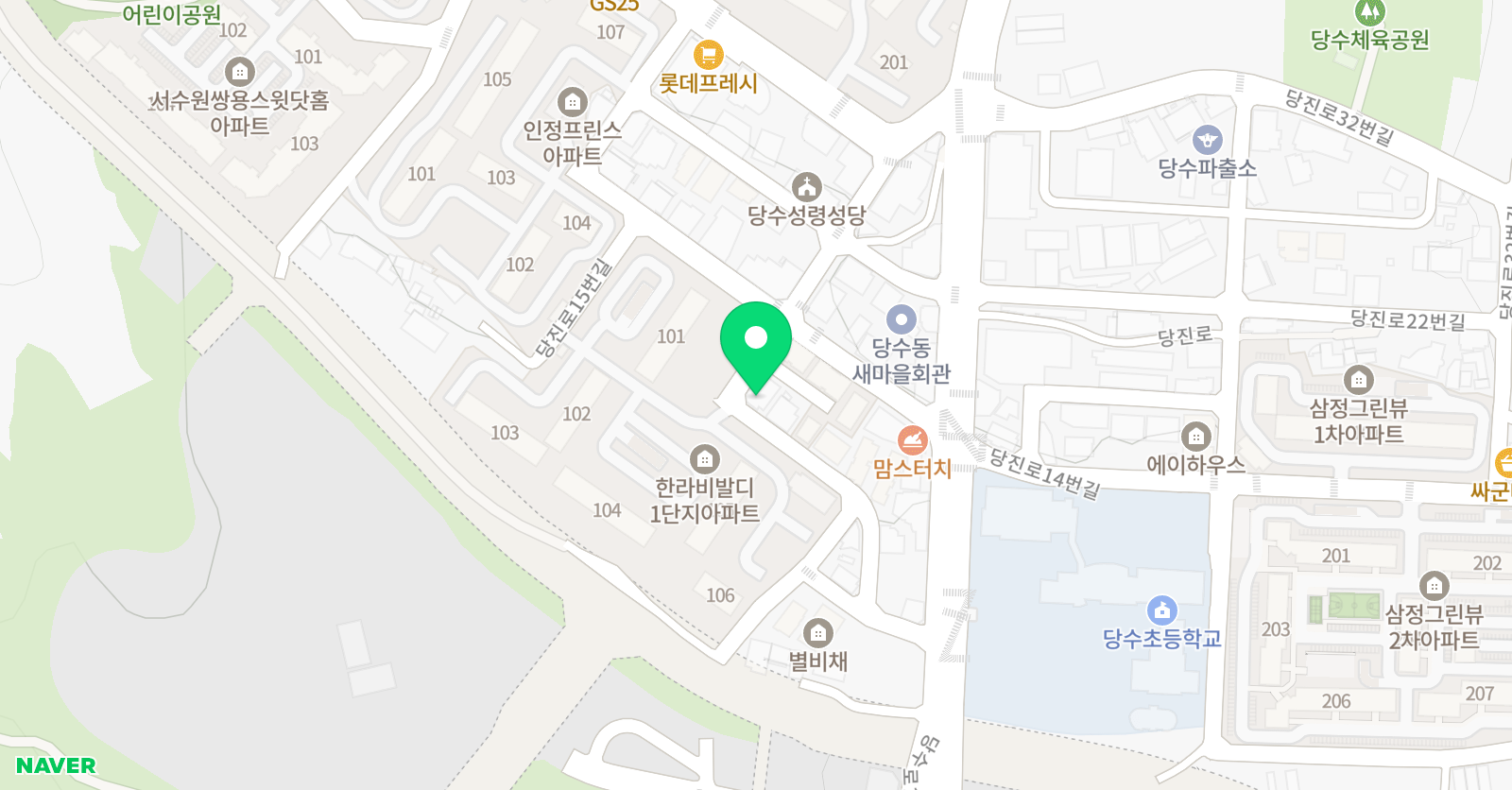 두손으로만드는소리 음악학원 위치