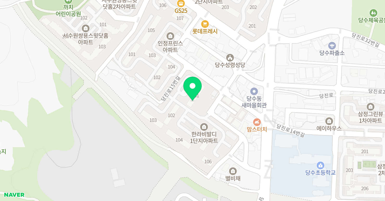 플레이팩토 당수창의숲교육원 위치