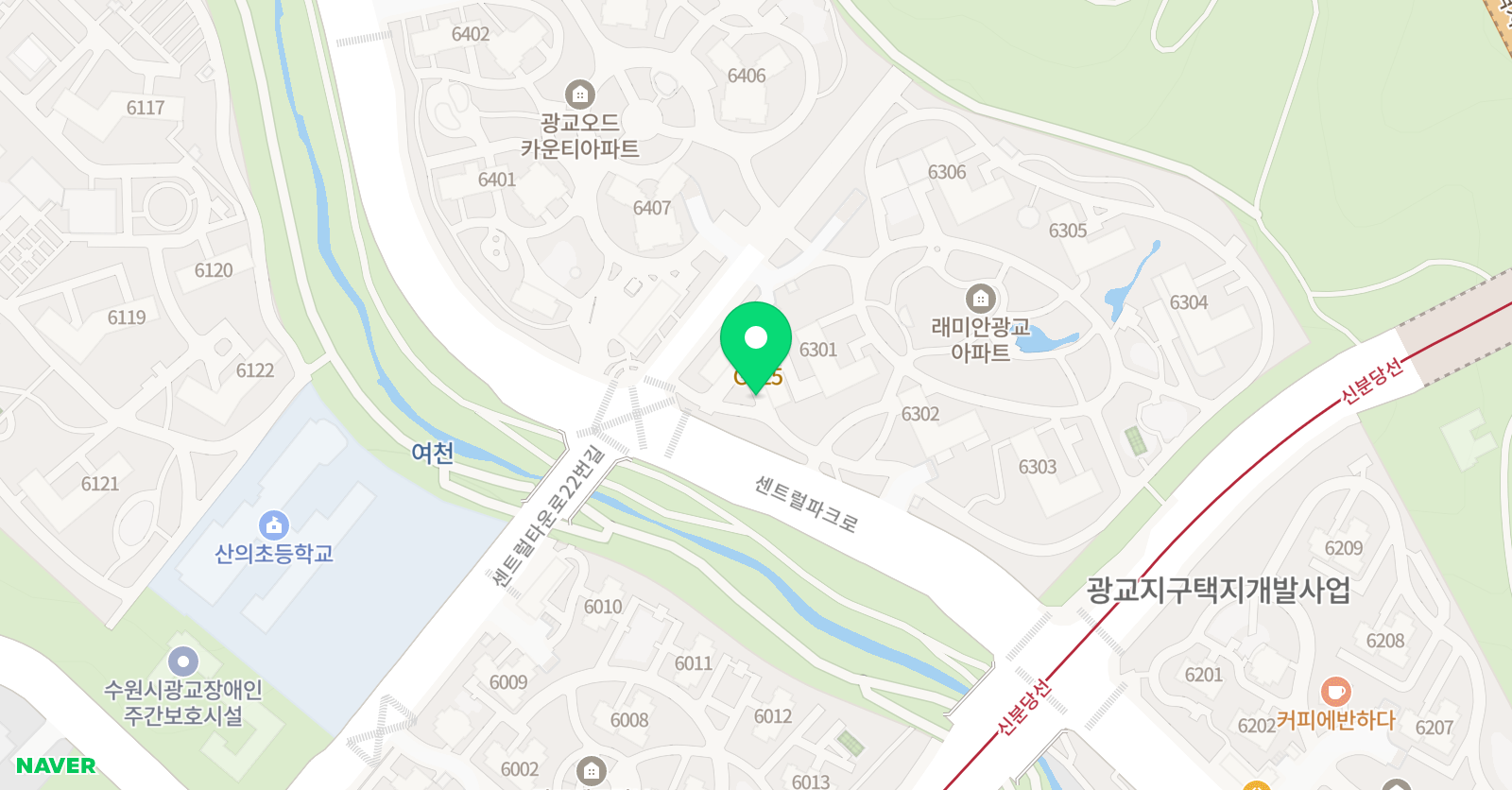 그랑아랑아트 광교본원 위치