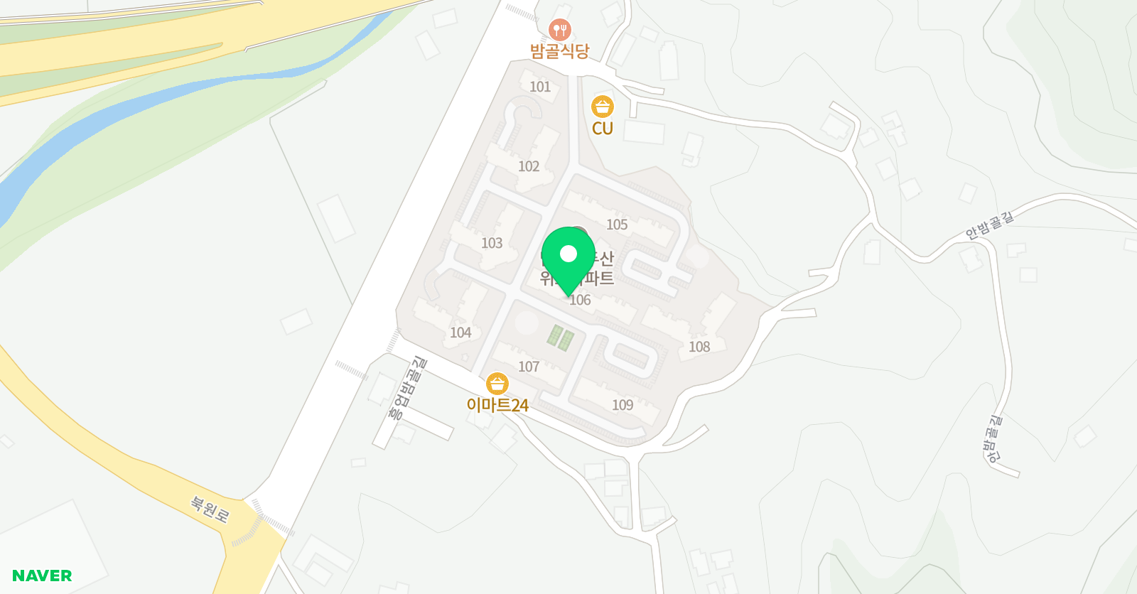 아소비 아동학원 원주 흥업두산위브점 위치