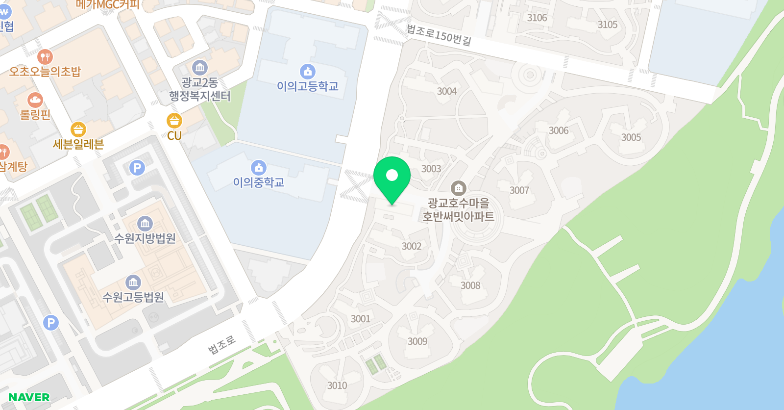 경희대석사이의 태권도 위치