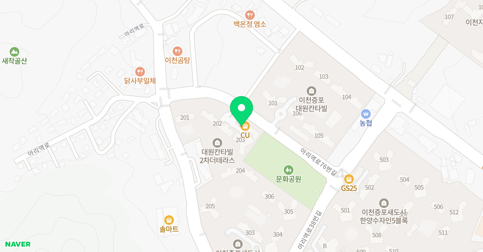 칸타빌레 피아노학원 위치