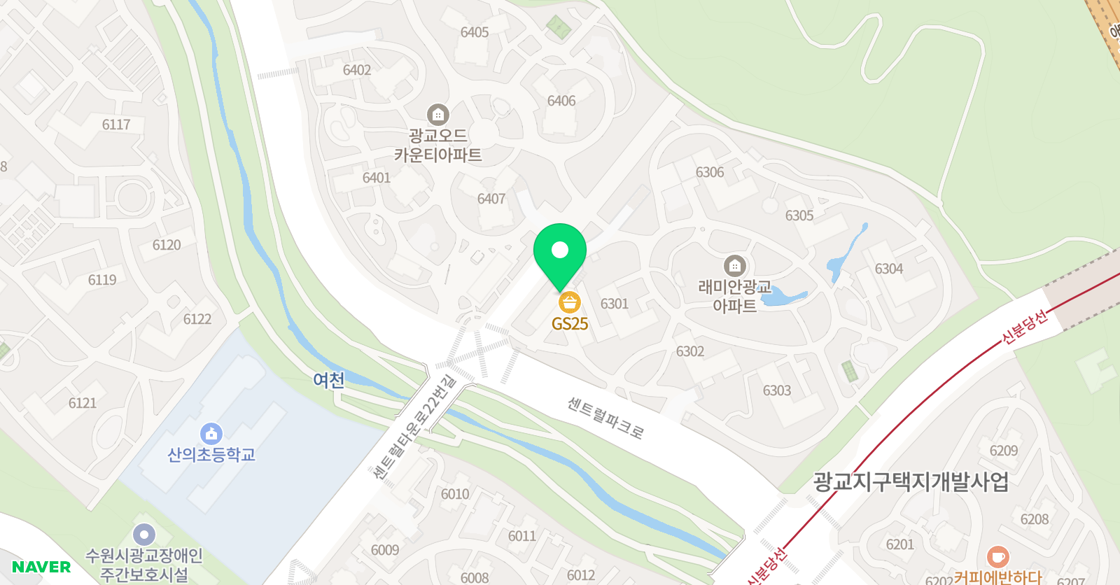 윤선생 우리집앞 영어교실 광교삼성래미안점 위치