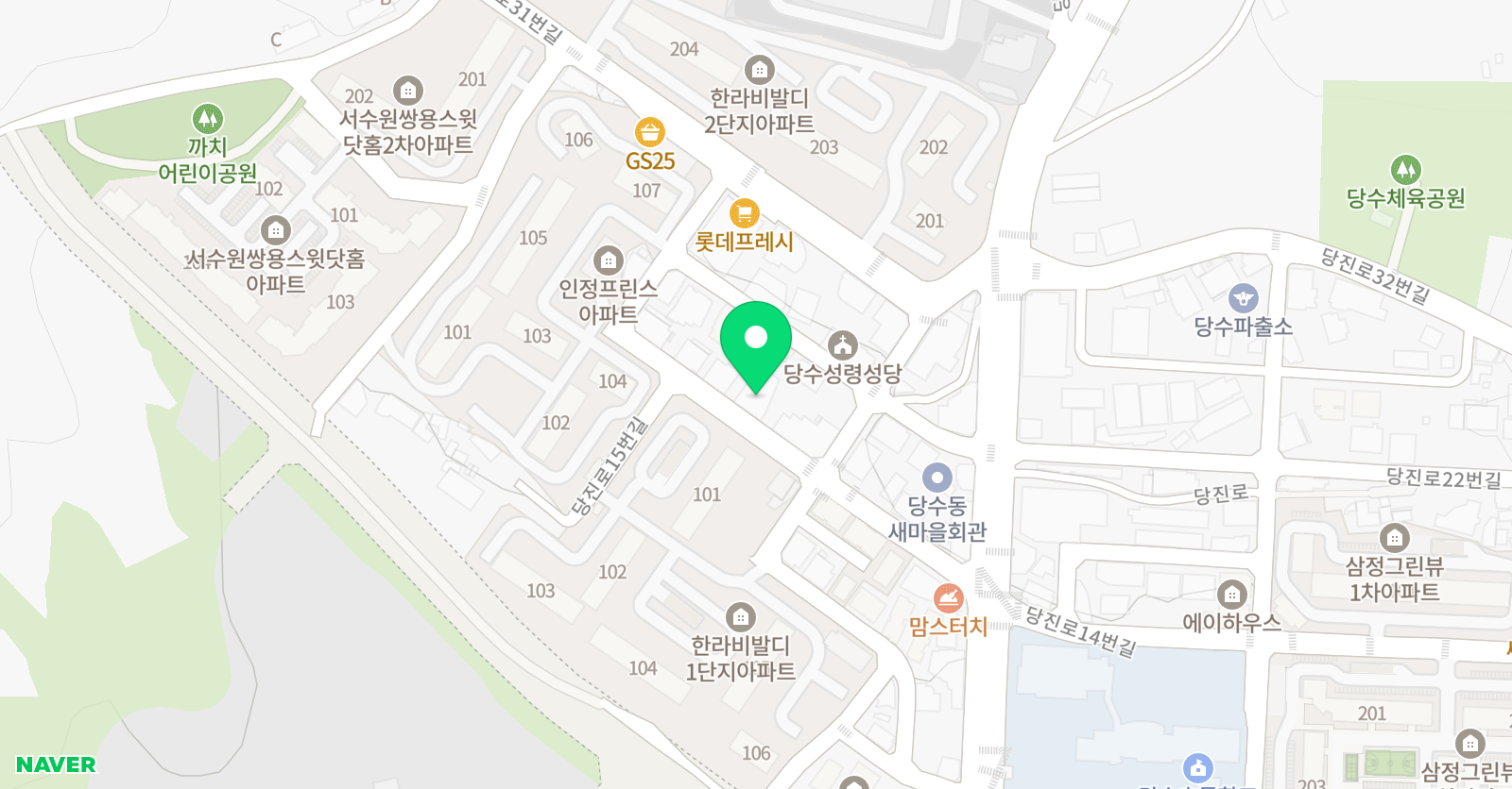 파머스 영어 수원당수캠퍼스 위치