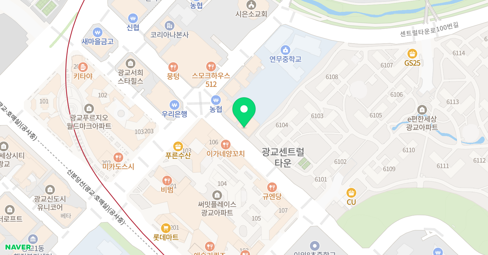 광교 진경원 음악학원 위치