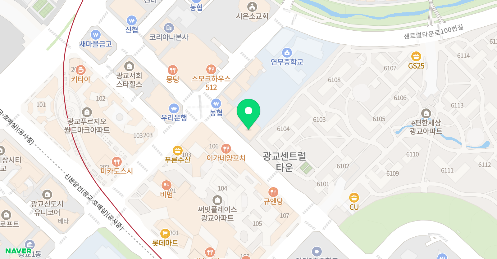 스마트해법 수학 광교중앙역점 위치