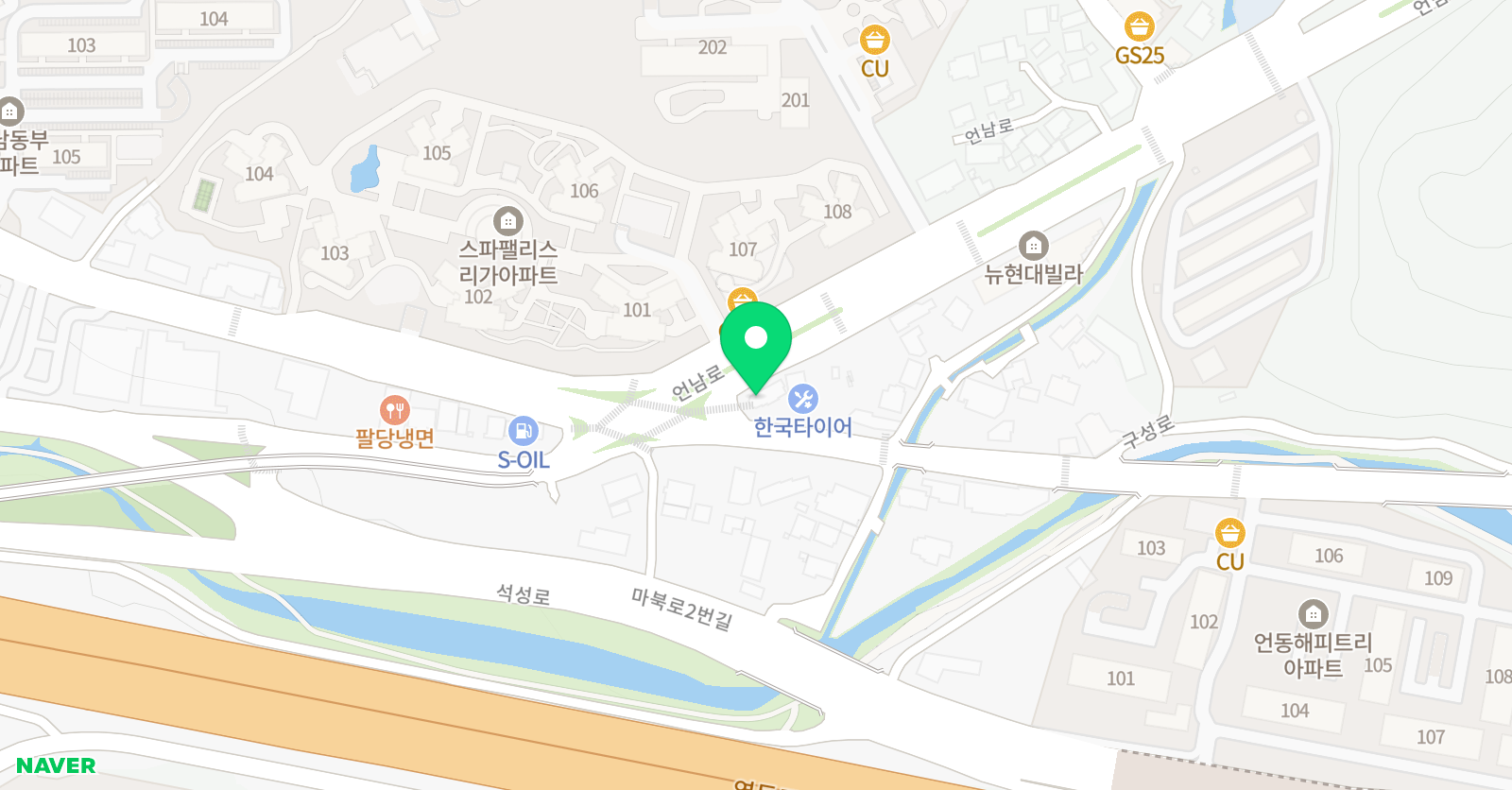 삼성 영어셀레나 언동학원 위치