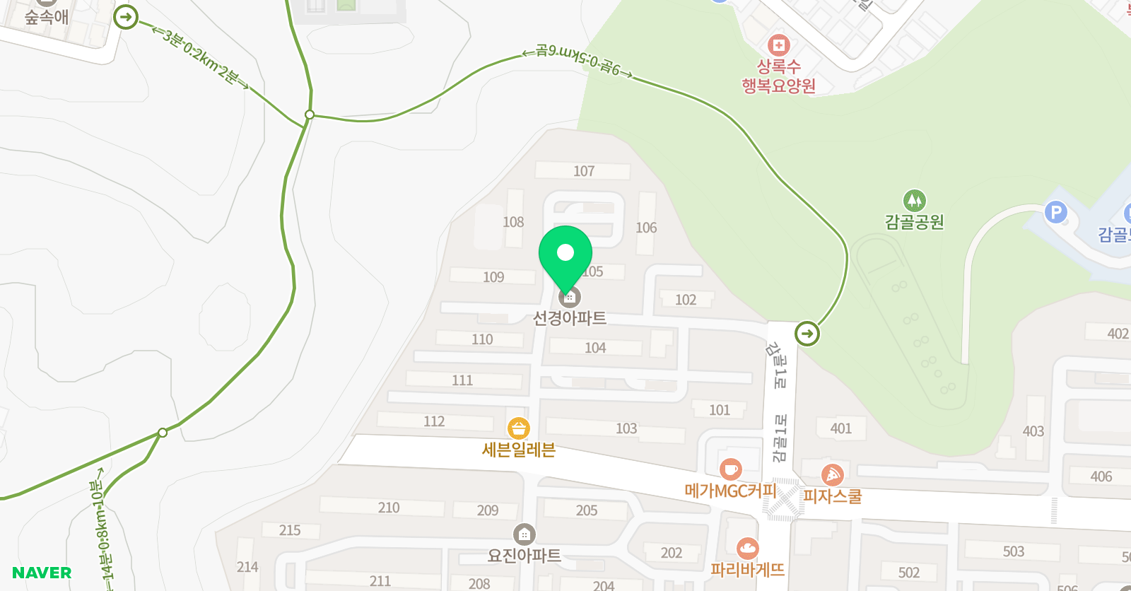 샘글 독서논술 사동선경점 위치